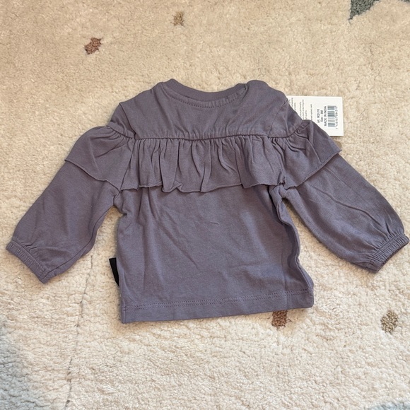 Lavender Ruffle Long-Sleeve Tee - Picture 5 of 6